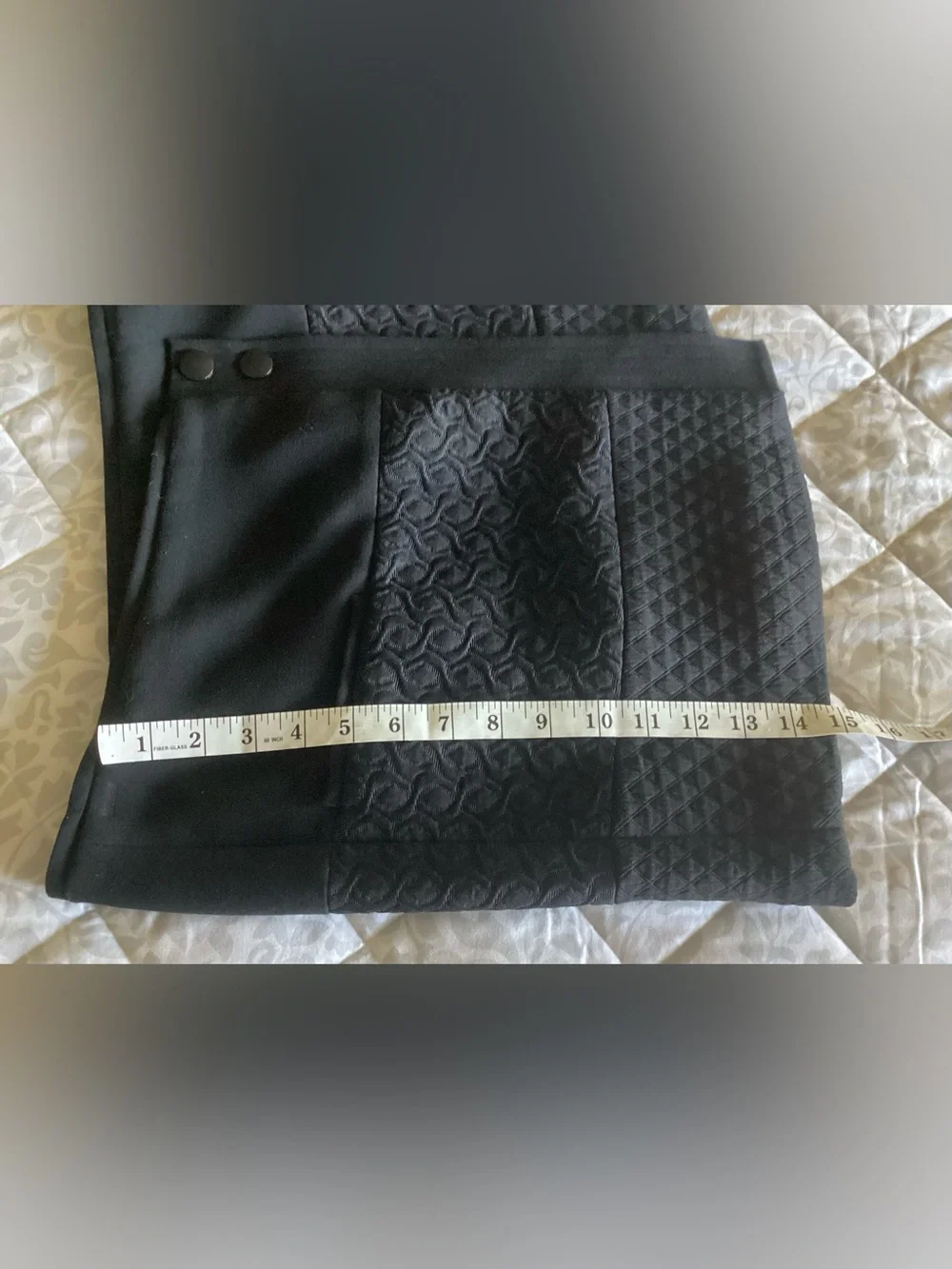 CAbi 926 Swathe Black Wrap Mini Skirt
